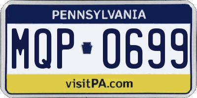 PA license plate MQP0699