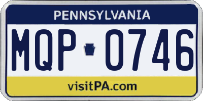 PA license plate MQP0746