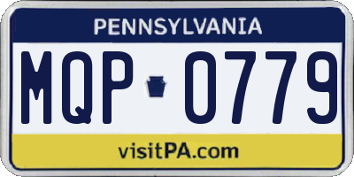 PA license plate MQP0779