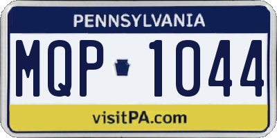 PA license plate MQP1044