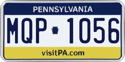 PA license plate MQP1056
