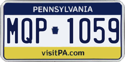 PA license plate MQP1059