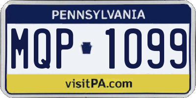 PA license plate MQP1099
