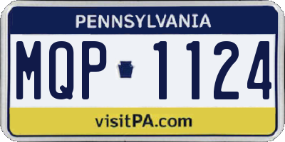 PA license plate MQP1124