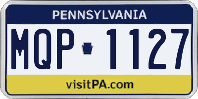 PA license plate MQP1127