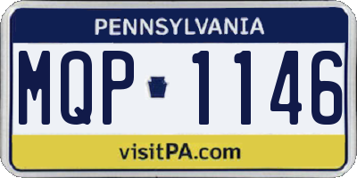 PA license plate MQP1146