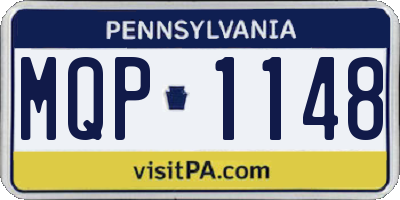 PA license plate MQP1148