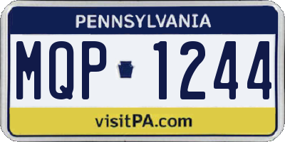 PA license plate MQP1244