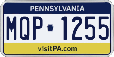 PA license plate MQP1255