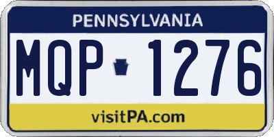 PA license plate MQP1276