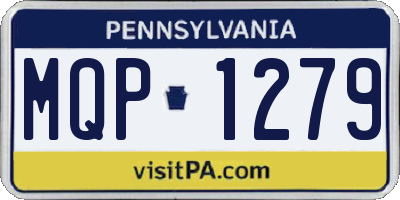 PA license plate MQP1279
