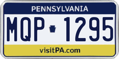PA license plate MQP1295
