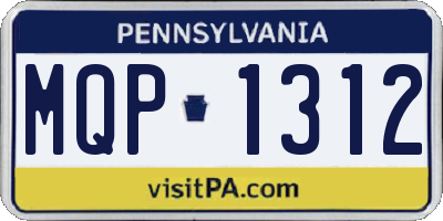 PA license plate MQP1312