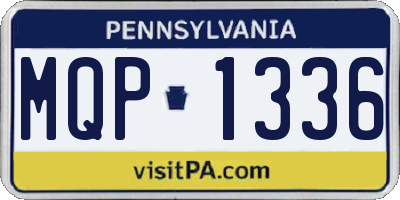 PA license plate MQP1336