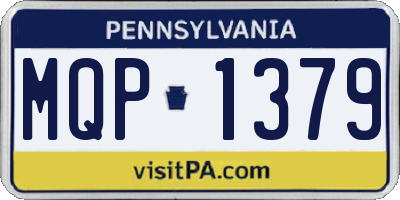 PA license plate MQP1379