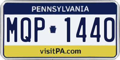 PA license plate MQP1440