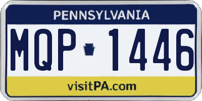 PA license plate MQP1446