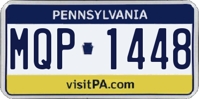 PA license plate MQP1448