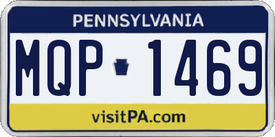 PA license plate MQP1469