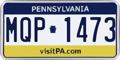 PA license plate MQP1473