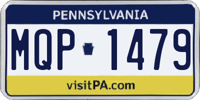 PA license plate MQP1479