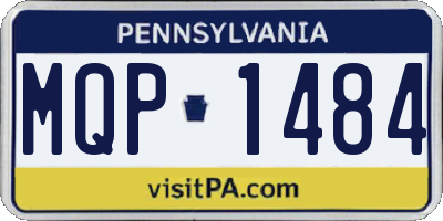 PA license plate MQP1484