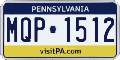 PA license plate MQP1512