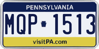 PA license plate MQP1513