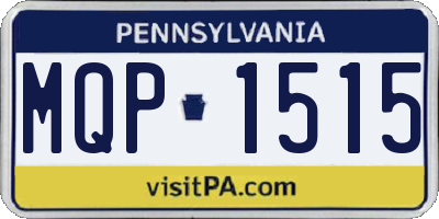 PA license plate MQP1515