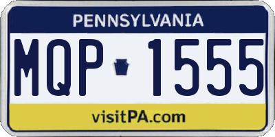 PA license plate MQP1555