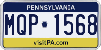 PA license plate MQP1568