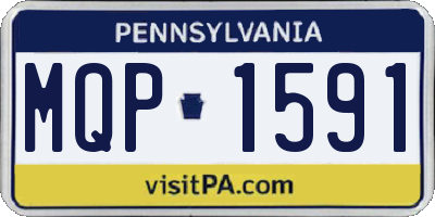 PA license plate MQP1591