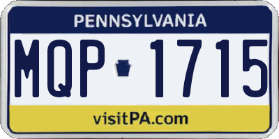 PA license plate MQP1715