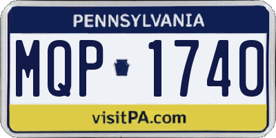 PA license plate MQP1740