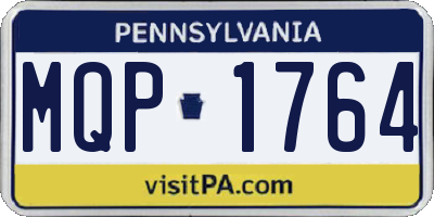 PA license plate MQP1764