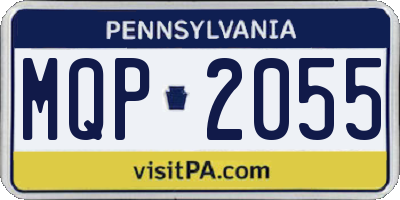 PA license plate MQP2055