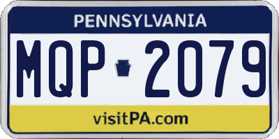 PA license plate MQP2079