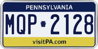 PA license plate MQP2128