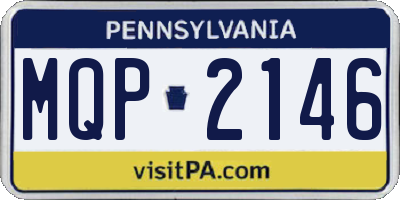 PA license plate MQP2146