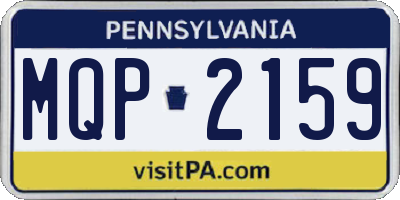 PA license plate MQP2159