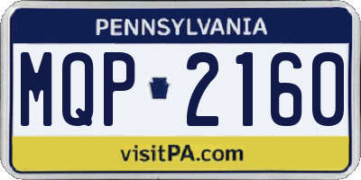PA license plate MQP2160