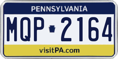 PA license plate MQP2164