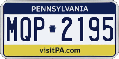 PA license plate MQP2195