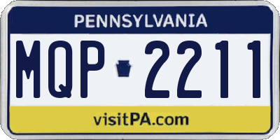 PA license plate MQP2211