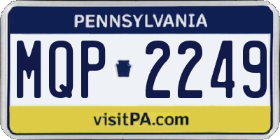 PA license plate MQP2249