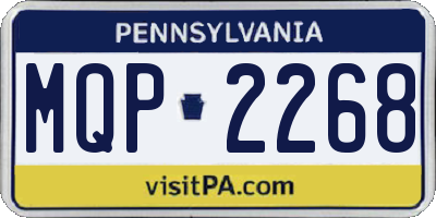 PA license plate MQP2268