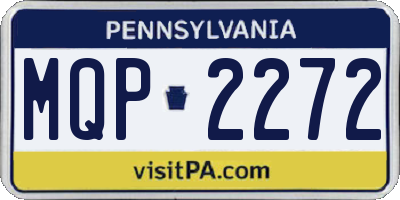 PA license plate MQP2272