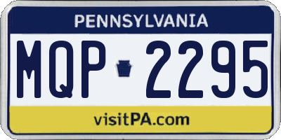 PA license plate MQP2295