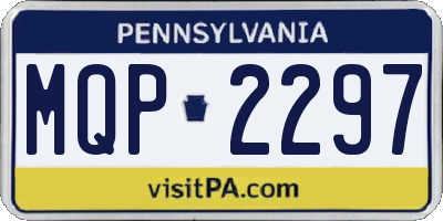 PA license plate MQP2297