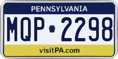 PA license plate MQP2298